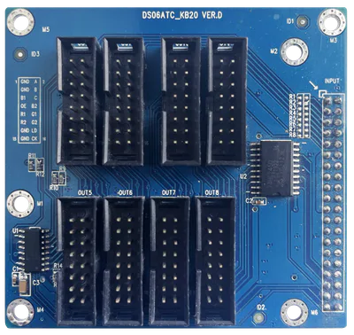 KB20 adapter board for HUB08 modules
