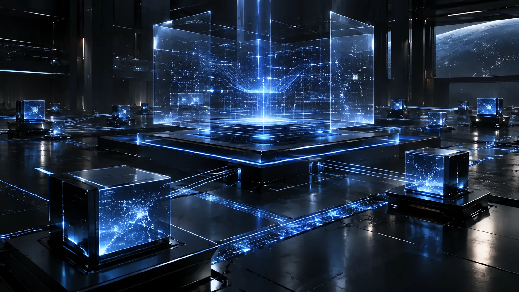 Abstract connected control nodes in a dark software environment